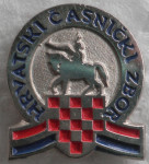 Reverna značka Hrvatski časnički zbor na amerikaner