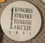 SDA 1. Kongres 1991 bedž