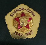 Subnor Čepin 1947 - 1987 velika značka