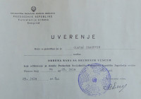 UVJERENJE ORDENA RADA SA SREBRNIM VIJENCEM