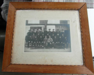 Velika fotografija pripadnika Tyrolean Kaiserjaeger s kartom iz 1914 g