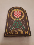 Vojna oznaka platnena, prišivak Službe MiO RH. NOVO.