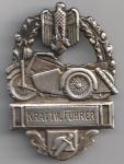 WW2 GERMANIA NAZI MOTORCYCLE CLUB OF THE THIRD REICH BADGEKRAFTW FUHRE