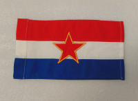 Zastavica SR Hrvatska - Jugoslavija - 29 cm x 17 cm platnena i vezena