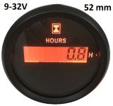 BROJAČ BROJILO RADNIH SATI VODOOTPORAN DC9-32V 99999H SA OSVJETLJENJEM