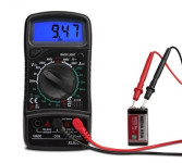 Digitalni LCD multimetar 10A + 9V baterija, NOVO!