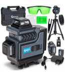 GEKO G03321 360° zeleni križni laser + stojalo