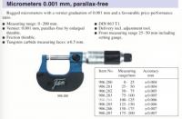 Mikrometar za vanjsko mjerenje, analogni, 100-125 / 0,001 mm , p.f.