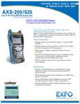 Mjerni instrument za telekomunikacijske mreže - EXFO AXS-200/635i