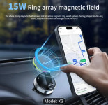 Magnetski auto bežični punjač – RGB