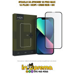 STAKLO ZA IPHONE 13 PRO MAX 14 PLUS HOFI CRNI RUB 9H