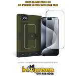 ZAŠTITNO STAKLO ZA IPHONE 15 PRO MAX HOFI 9H CRNI RUB