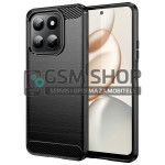 Carbon Brush TPU silikonska maska za Honor 400 Smart crna
