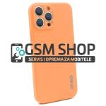 ENKAY Liquid silikonska zaštitna maskica iPhone 14 Pro Max narančasta