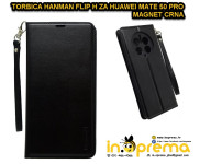 HUAWEI MATE 50 PRO MASKICA ZASTITA MASKA TORBICA FUTROLA KOZNA CRNA