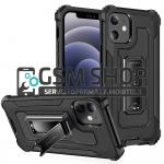 Jazz Armor serija silikonska zaštitna maskica iPhone 12 / 12 Pro crna