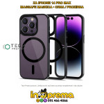 MAGSAFE MASKICA ZA IPHONE 14 PRO MAX TECH CRNA PROZIRNA