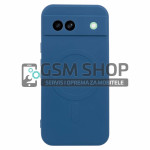 MagSafe silikonska magnetna zaštitna maskica za Google Pixel 7a plava