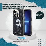 Maska Karl Lagerfeld KLHCP15LHNKMKLK iPhone 15 Pro 6.1″ black hardcase