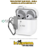 MASKICA FUTROLA ZA APPLE AIRPODS 4 5 TECH BIJELA TORBICA KARABINER