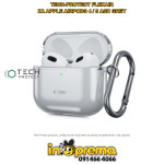 MASKICA FUTROLA ZA APPLE AIRPODS 4 5 TECH SIVA TPU PRIVJESAK