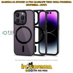 MASKICA ZA IPHONE 14 PRO MAGSAFE TECH CRNA PROZIRNA