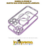 MASKICA ZA IPHONE 15 MAGSAFE ELECTRO MAG LJUBIČASTA PROZIRNA