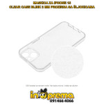 MASKICA ZA IPHONE 15 SILIKONSKA 2 MM BLINK PROZIRNA SA ŠLJOKICAMA