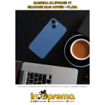 MASKICA ZA IPHONE 17 MAGSAFE SILIKONSKA PLAVA VELIKI OTVOR KAMERE