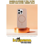 MASKICA ZA IPHONE 17 PRO 18 PRO MAGSAFE GLOSSY ZLATNA FUTROLA