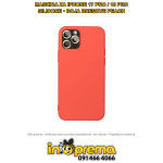 MASKICA ZA IPHONE 17 PRO 18 PRO SILIKONSKA BRESKVA PEACH FUTROLA