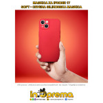 MASKICA ZA IPHONE 17 SILIKONSKA SOFT CRVENA MASKA FUTROLA