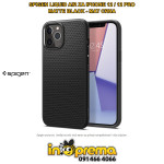 MASKICA MASKA ZA IPHONE 12 12 PRO SPIGEN LIQUID AIR CRNA FUTROLA