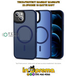 MASKICA MASKA ZA IPHONE 13 MAGSAFE TECH MAGMAT TAMNOPLAVA MAT