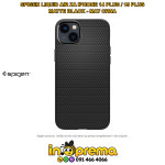 MASKICA MASKA ZA IPHONE 14 PLUS 15 PLUS SPIGEN LIQUID AIR CRNA