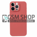 Mat TPU silikonska zaštitna maskica iPhone 15 Pro crvena