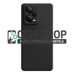 Mat TPU silikonska zaštitna maskica Xiaomi Redmi Note 12 5G crna