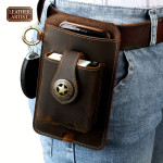 1 kom. Muška torba za telefon oko struka od prave kože