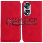 Premium preklopna torbica za Honor 70 5G crvena