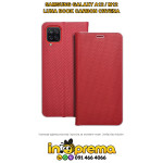 SAMSUNG A12 M12 MASKICA PREKLOPNA LUNA CARBON CRVENA MASKA FUTROLA