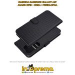 SAMSUNG A37 MASKICA PREKLOPNA RFID CRNA 4CARD MASKA FUTROLA TORBICA