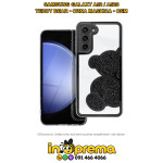 SAMSUNG A52 A52S 5G MASKICA TEDDY BEAR CRNA MASKA FUTROLA TORBICA