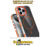 SAMSUNG GALAXY A17 A18 MASKICA MAGSAFE FIBER NARANČASTA FUTROLA