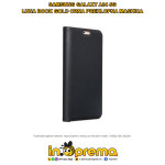 SAMSUNG GALAXY A34 5G MASKICA PREKLOPNA LUNA BOOK CRNA ZLATNI RUB