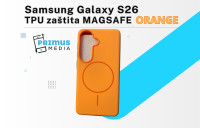 SILICONE THIN MAGSAFE maskica za SAMSUNG S26 (ORANGE)