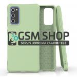Solid Color Mat silikonska zaštitna maska Samsung Galaxy S20 FE zelena