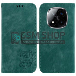 Tigrić dizajn preklopna torbica za Xiaomi Redmi Note 14 Pro+ lila