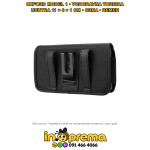 TORBICA ZA MOBITEL POJAS VODORAVNA OXFORD 1 CRNA 11X6X1CM FUTROLA