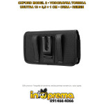 TORBICA ZA MOBITEL POJAS VODORAVNA OXFORD 2 CRNA 13X6.5X1CM