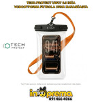 VODOOTPORNA FUTROLA TORBICA ZA MOBITEL 6.9 TECH UWC7 CRNO NARANČASTA